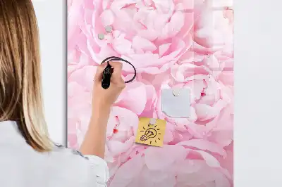 Tableau effaçable à sec magnétique motif fleurs d'été