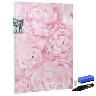 Tableau effaçable à sec magnétique motif fleurs d'été