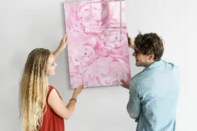 Tableau effaçable à sec magnétique motif fleurs d'été