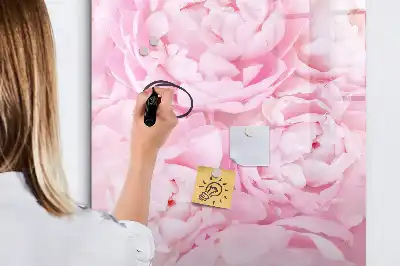 Tableau effaçable à sec magnétique motif fleurs d'été