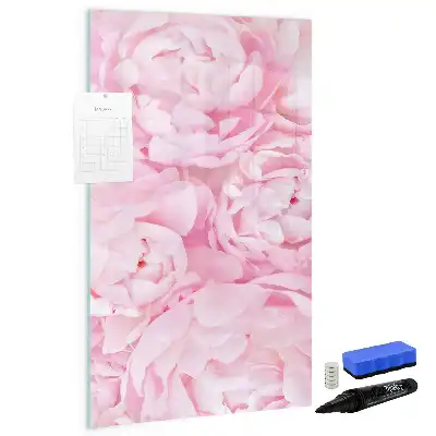 Tableau effaçable à sec magnétique motif fleurs d'été