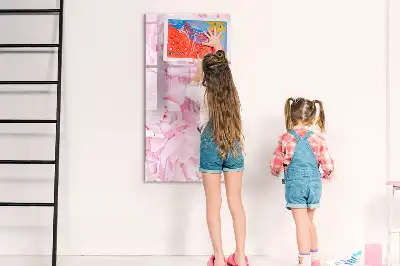 Tableau effaçable à sec magnétique motif fleurs d'été