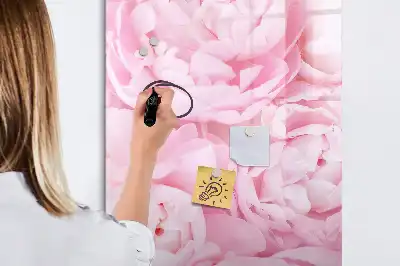 Tableau effaçable à sec magnétique motif fleurs d'été
