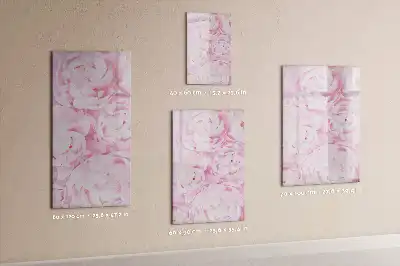 Tableau effaçable à sec magnétique motif fleurs d'été