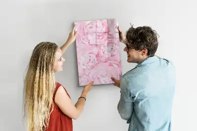 Tableau effaçable à sec magnétique motif fleurs d'été