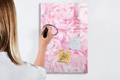 Tableau effaçable à sec magnétique motif fleurs d'été