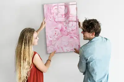 Tableau effaçable à sec magnétique motif fleurs d'été