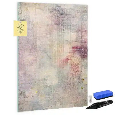 Tableau magnétique effaçable à sec motif taches de peinture