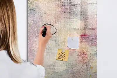Tableau magnétique effaçable à sec motif taches de peinture