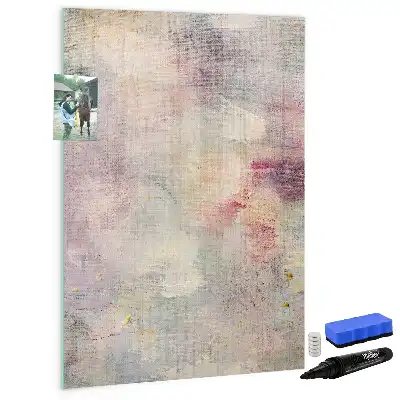 Tableau magnétique effaçable à sec motif taches de peinture