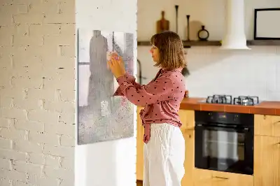 Tableau magnétique effaçable à sec motif taches de peinture