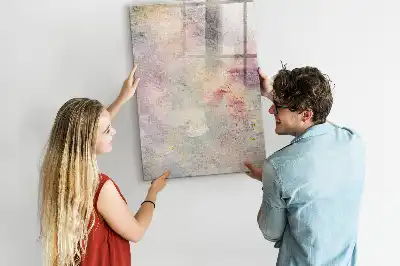Tableau magnétique effaçable à sec motif taches de peinture