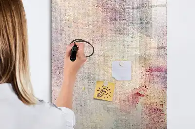 Tableau magnétique effaçable à sec motif taches de peinture