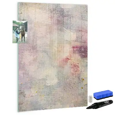 Tableau magnétique effaçable à sec motif taches de peinture