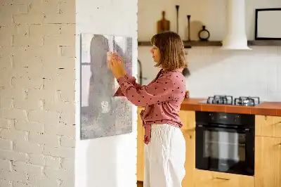 Tableau magnétique effaçable à sec motif taches de peinture