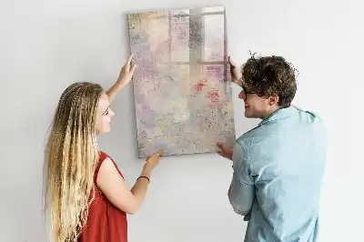 Tableau magnétique effaçable à sec motif taches de peinture