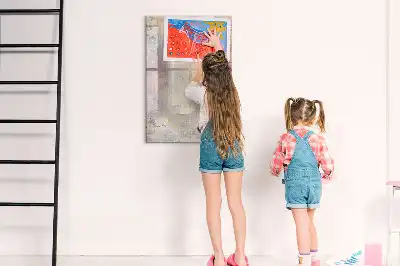 Tableau magnétique effaçable à sec motif taches de peinture