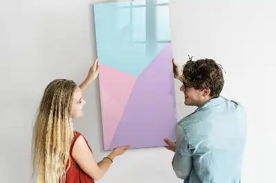 Tableau magnétique effaçable à sec motif pastel