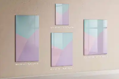Tableau magnétique effaçable à sec motif pastel