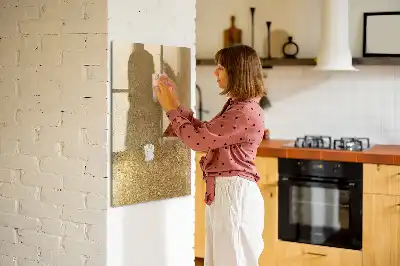 Tableau magnétique effaçable à sec tissu décoratif