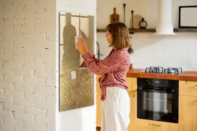 Tableau magnétique effaçable à sec tissu décoratif