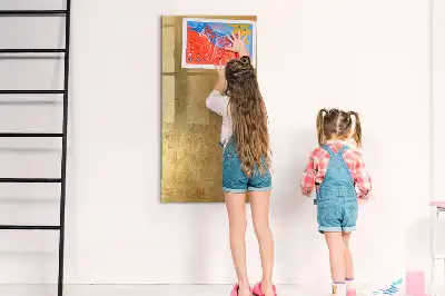 Tableau magnétique effaçable à sec tissu décoratif