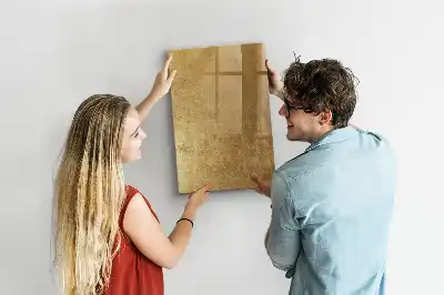 Tableau magnétique effaçable à sec tissu décoratif