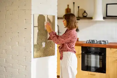 Tableau magnétique effaçable à sec tissu décoratif