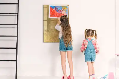 Tableau magnétique effaçable à sec tissu décoratif