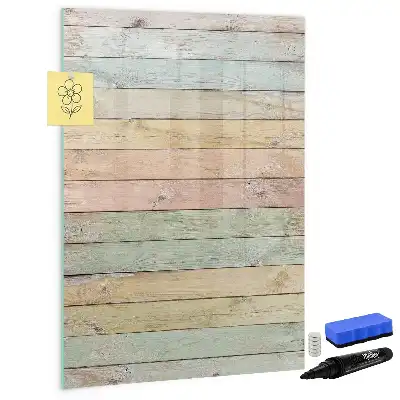 Tableau magnétique effaçable à sec planches pastel
