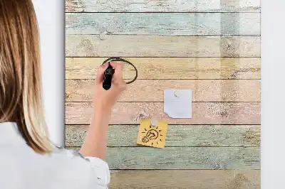 Tableau magnétique effaçable à sec planches pastel