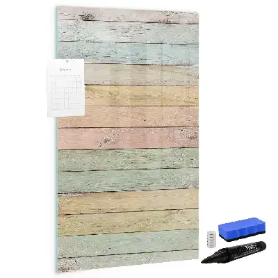 Tableau magnétique effaçable à sec planches pastel