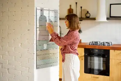 Tableau magnétique effaçable à sec planches pastel