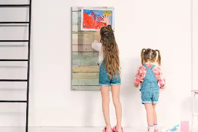 Tableau magnétique effaçable à sec planches pastel