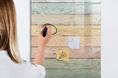 Tableau magnétique effaçable à sec planches pastel