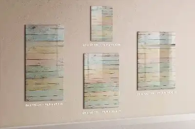 Tableau magnétique effaçable à sec planches pastel