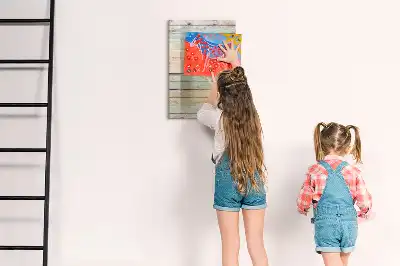 Tableau magnétique effaçable à sec planches pastel