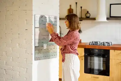 Tableau magnétique effaçable à sec planches pastel