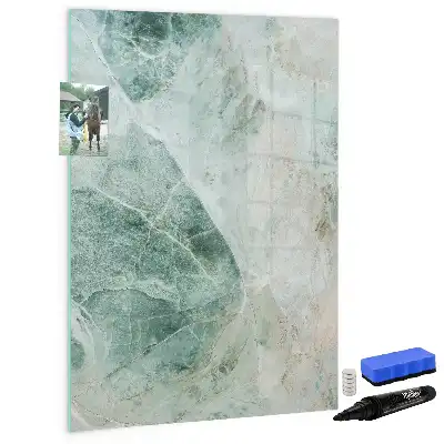 Tableau magnétique effaçable à sec en marbre de pierre