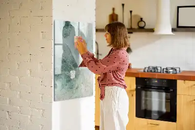 Tableau magnétique effaçable à sec en marbre de pierre