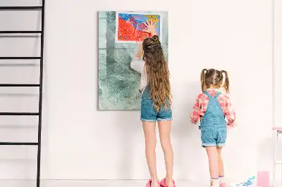 Tableau magnétique effaçable à sec en marbre de pierre