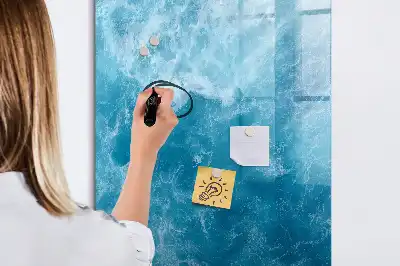 Tableau magnétique effaçable à sec motif océan et mer