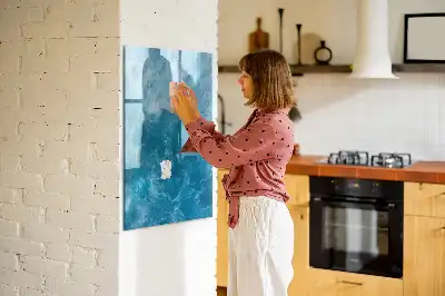 Tableau magnétique effaçable à sec motif océan et mer