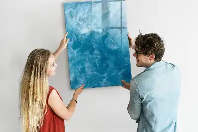 Tableau magnétique effaçable à sec motif océan et mer