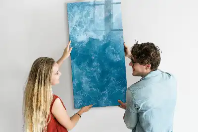 Tableau magnétique effaçable à sec motif océan et mer