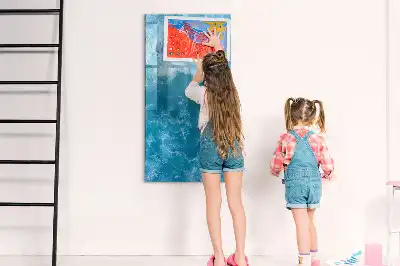 Tableau magnétique effaçable à sec motif océan et mer
