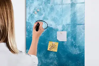 Tableau magnétique effaçable à sec motif océan et mer