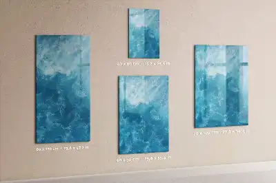 Tableau magnétique effaçable à sec motif océan et mer