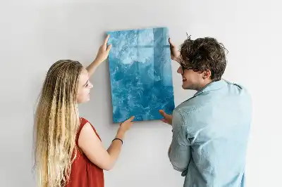Tableau magnétique effaçable à sec motif océan et mer