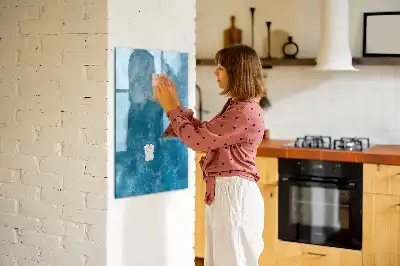 Tableau magnétique effaçable à sec motif océan et mer